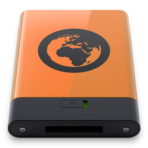 Orange Server B Icon 512x512 png